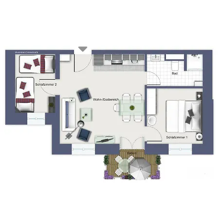 아파트 Haus Am Park 20 *